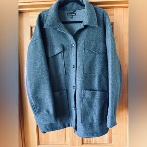 Banana Republic Charcoal Shirt Jacket
